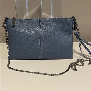 Charming Charlie Blue Crossbody/Clutch Bag